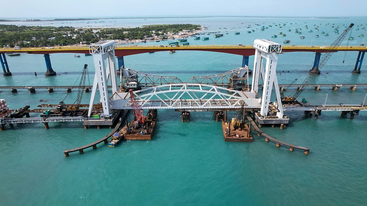 The new Pamban bridge (Photo: PTI)