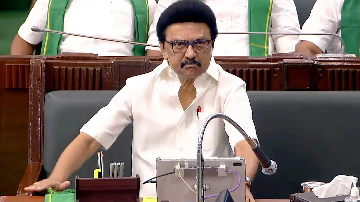 Tamil Nadu CM M.K. Stalin in Chennai on 15 March (photo: PTI)