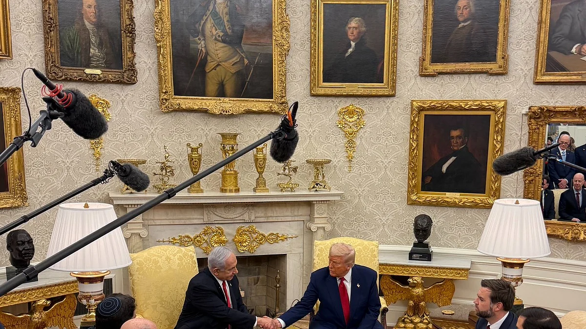 President Trump’s gold-themed White House decor echoes the gilded cage he is placing Americans in