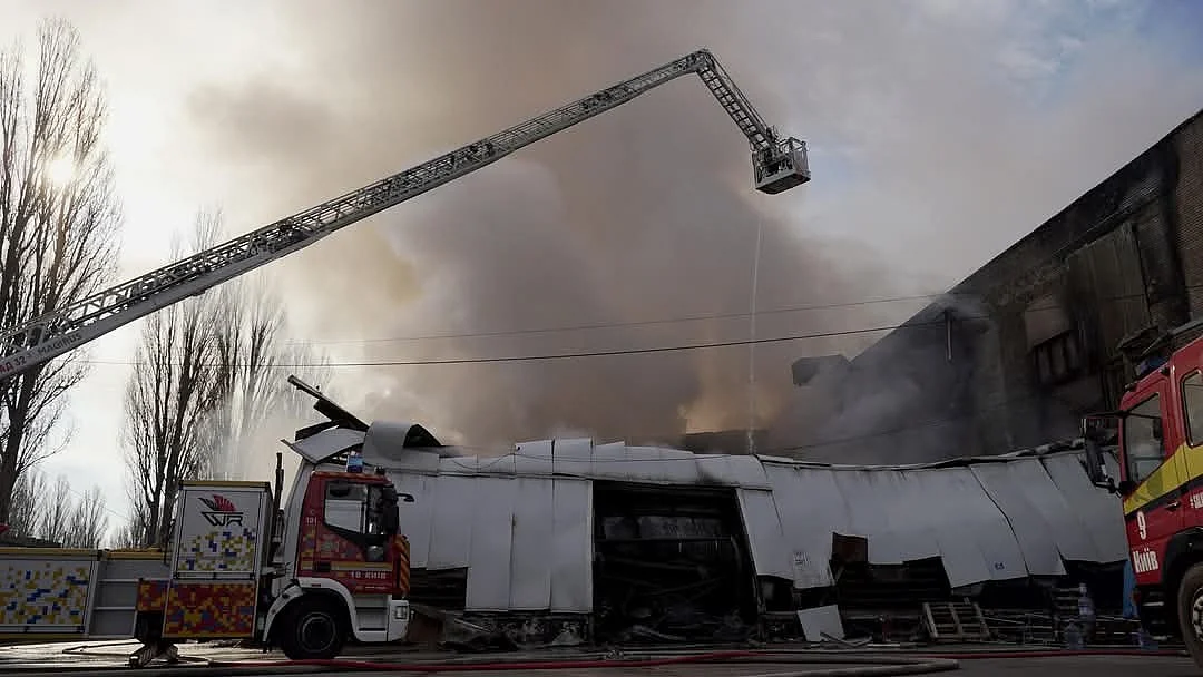 Russian drones destroyed pharmaceuticals warehouse in Kyiv (photo: @MartinHarrisOBE/X)