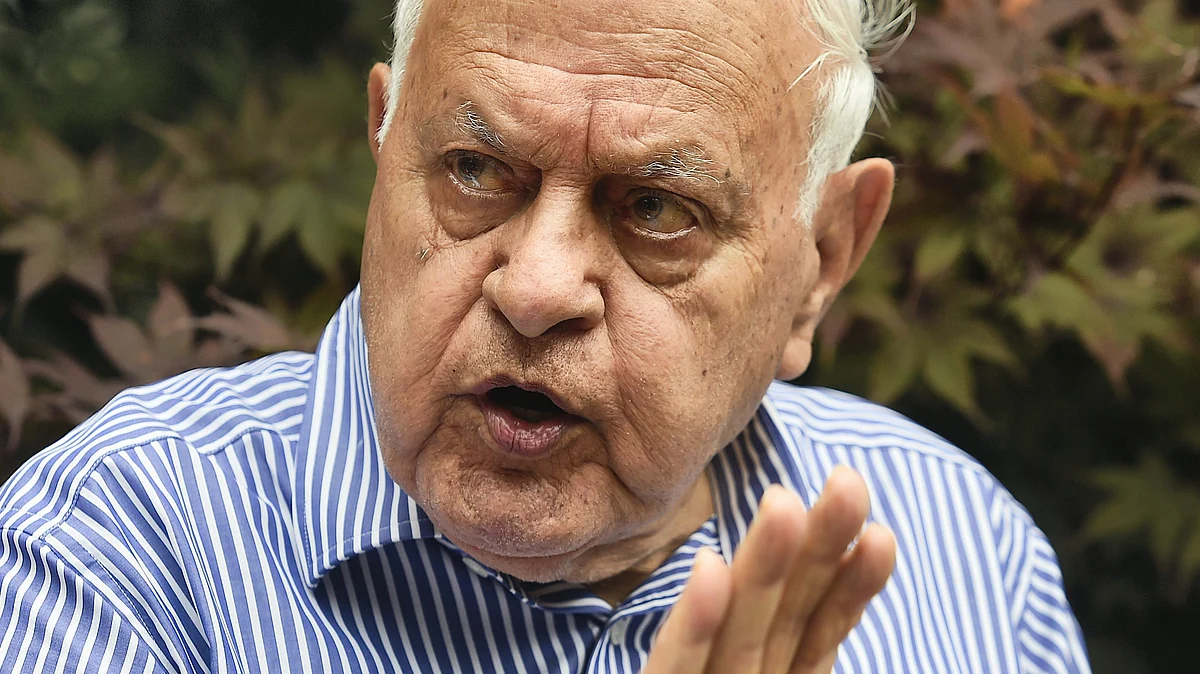 Former J&K chief minister Farooq Abdullah (file photo)