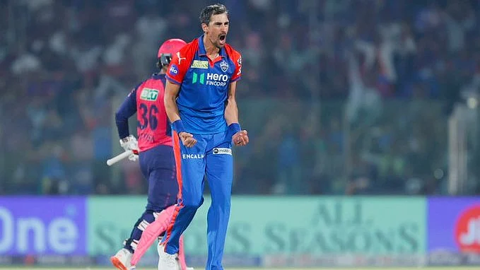 Mitchell Starc was in his elements at the Kotla on Wednesday