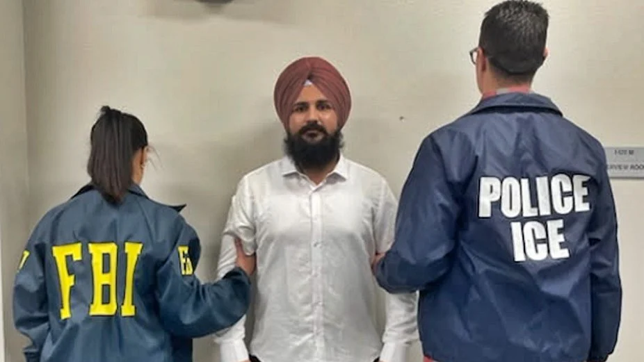 Harpreet Singh in FBI custody (photo: IANS)