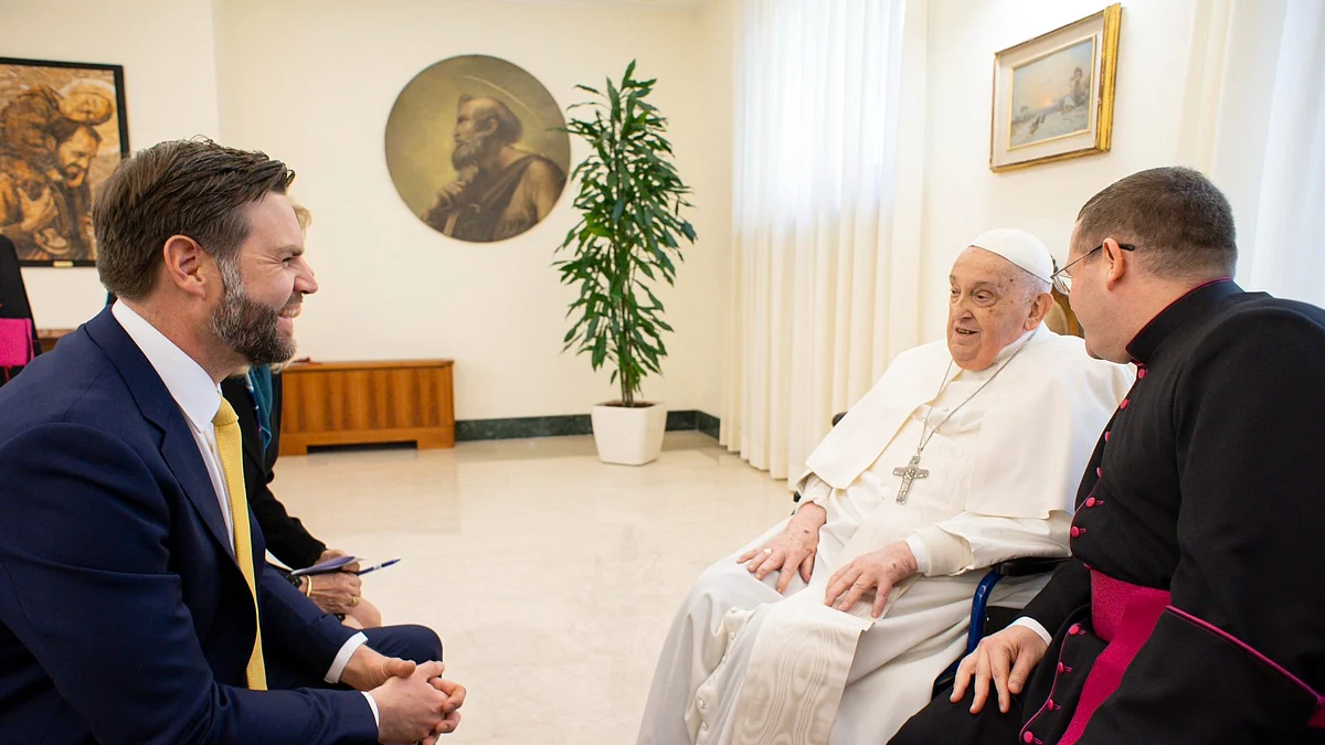 Loving disagreement: US vice-president J.D Vance with Pope Francis at the Vatican
