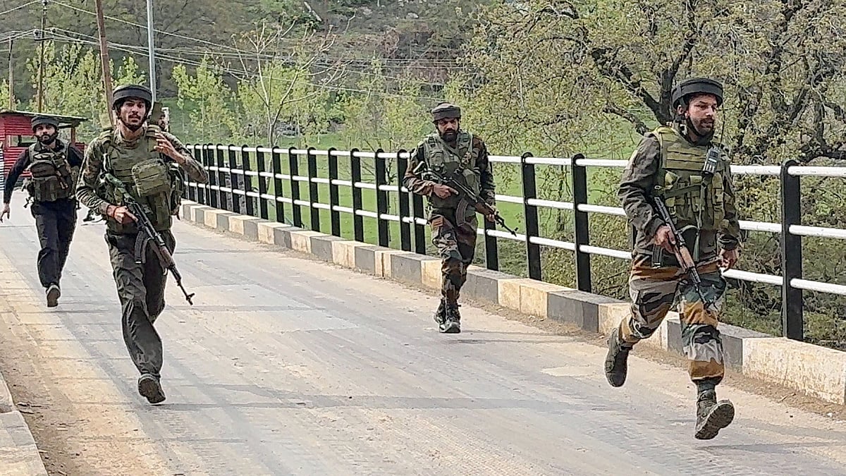 Security forces in J&K's Pahalgam 