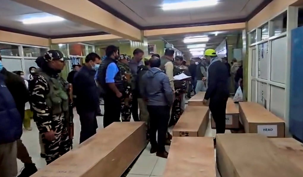 Bodies of Pahalgam victims in Srinagar 