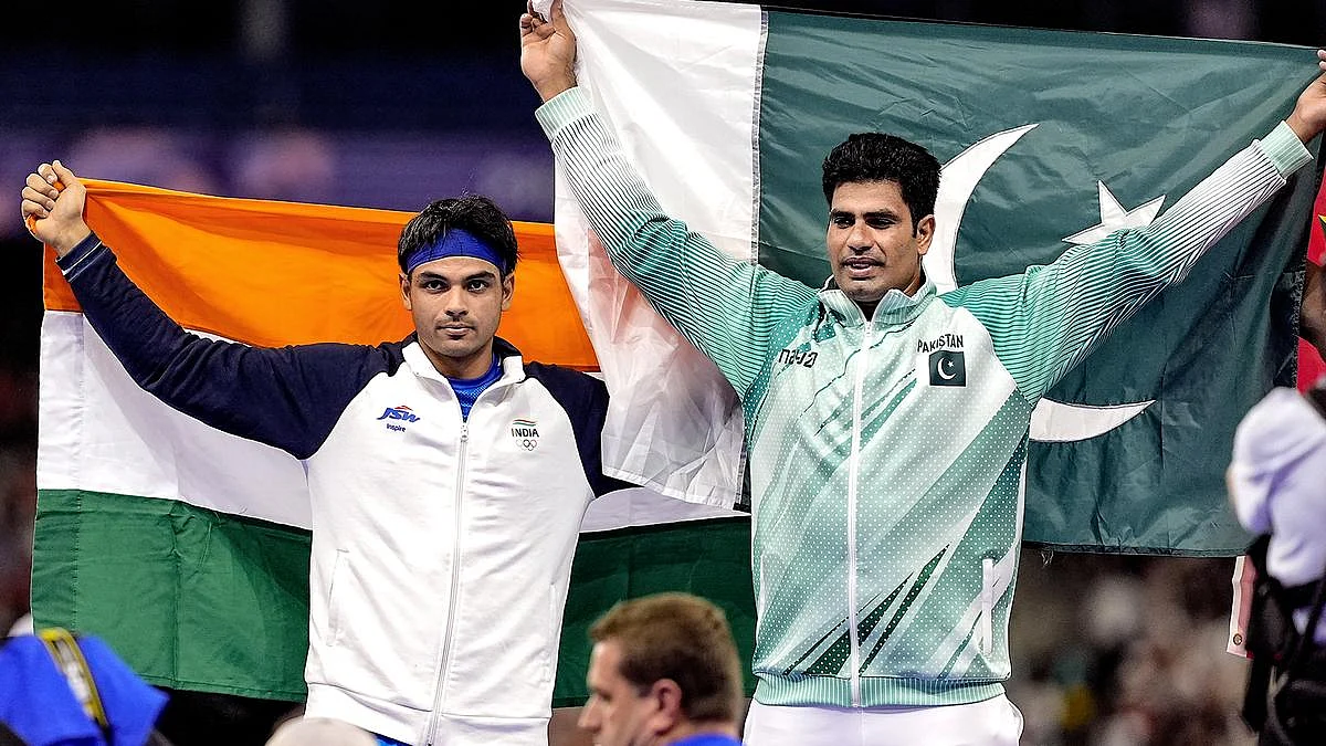 Pakistan's Arshad Nadeem had beaten Neeraj Chopra to silver in Tokyo Olympics (NH file photo)