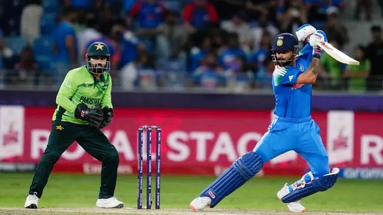 Virat Kohli in action during the India-Pakistan game in the recent Champions Trophy