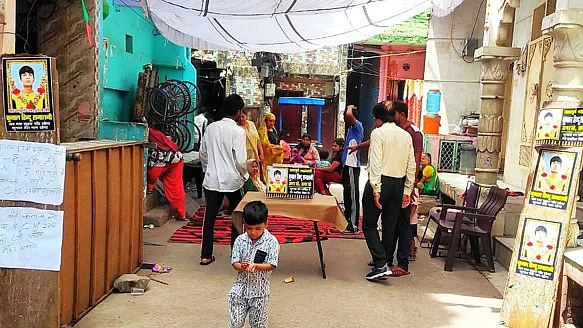 A shrine to the dead teenager