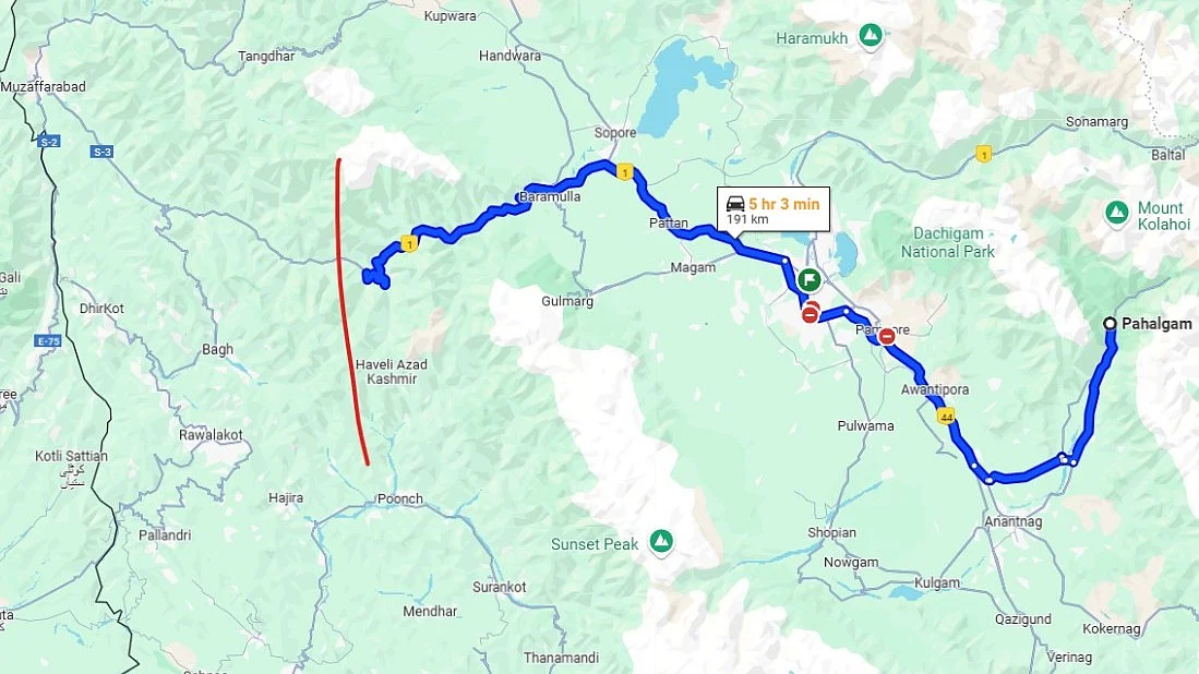Pahalgam vis-a-vis the LoC with Pakistan