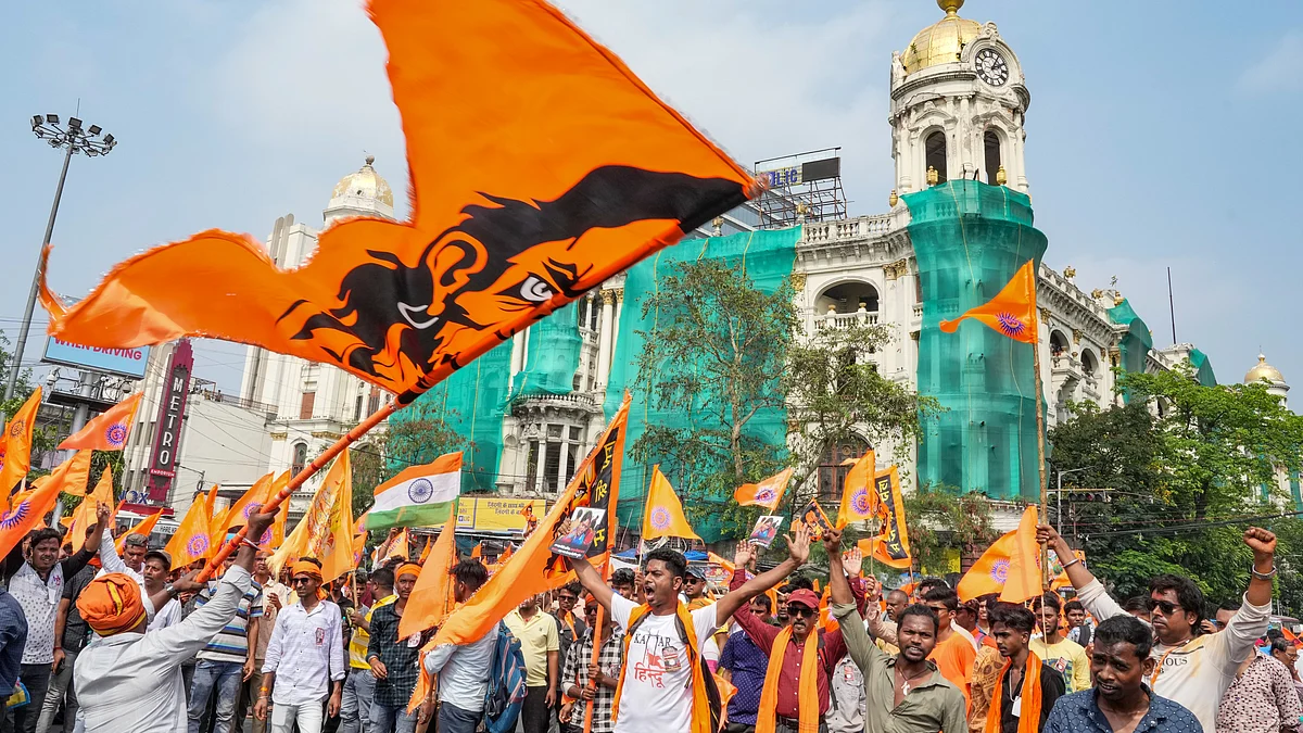 A Hindu Suraksha Mancha rally in Kolkata to protest the Murshidabad violence (file photo)