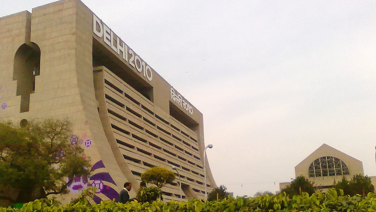 The main building of the 2010 Commonwealth Games organising committee