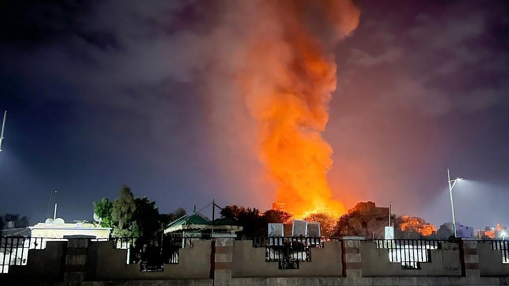 US airstrike in Yemen (photo: IANS)