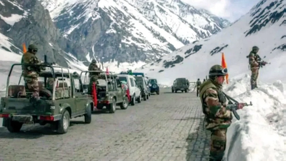 File photo of Indian troops along the LoC