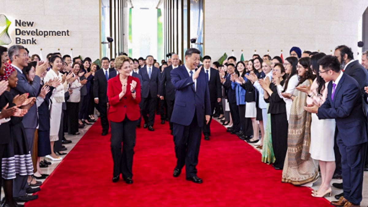 Xi Jinping in Shanghai on 29 April (photo: PTI)