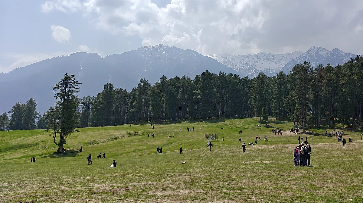 Baisaran valley in Pahalgam (photo courtesy: @prasannabhat38/X)
