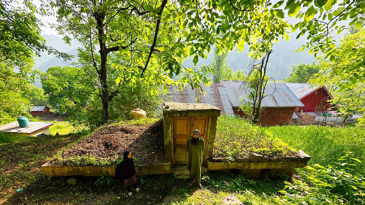 An underground bunker near the LoC in Uri sector of Baramulla district (photo: PTI)