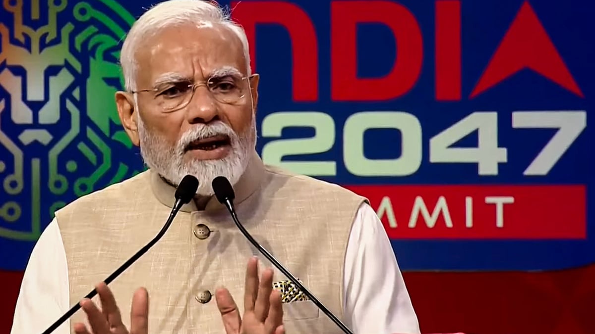 PM Modi at the summit (photo: PTI)