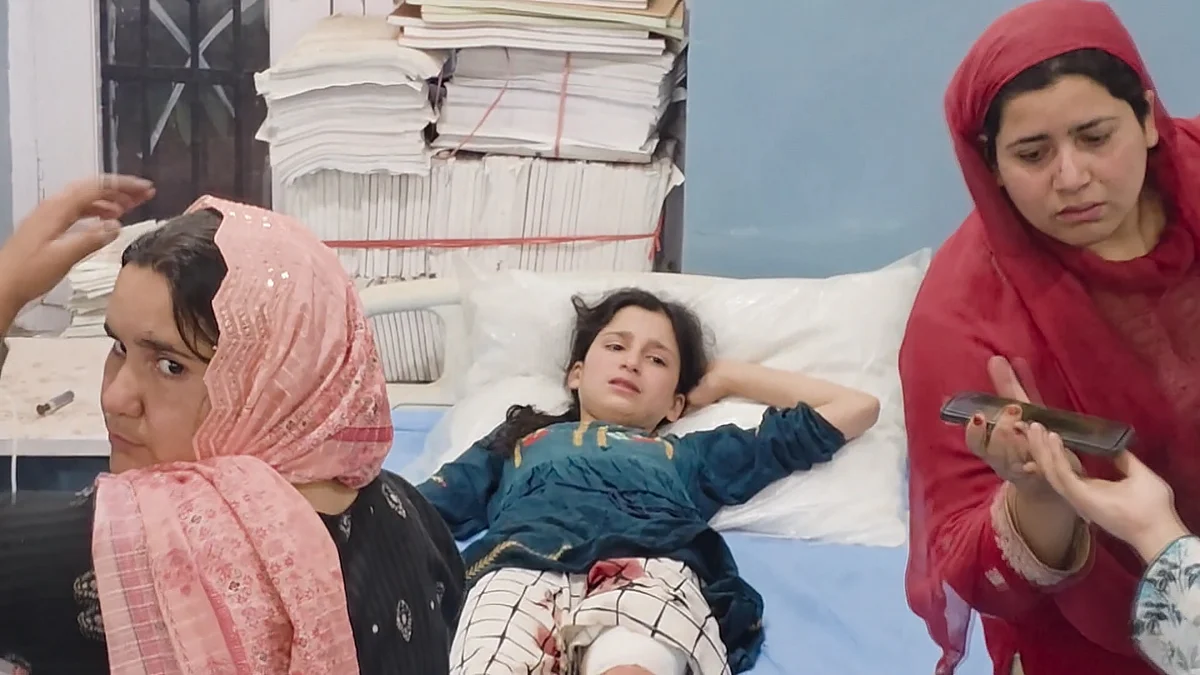 A survivor of the Pakistani assault on Poonch