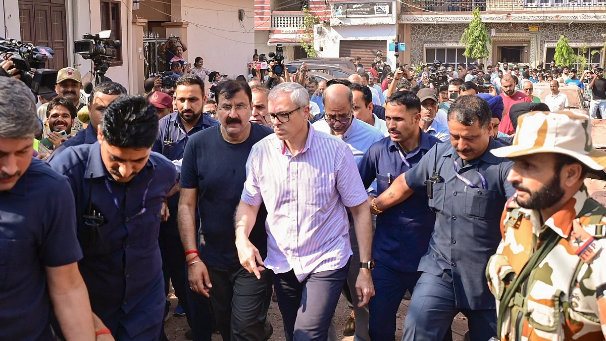 CM Omar Abdullah in Jammu on 10 May (photo: PTI)
