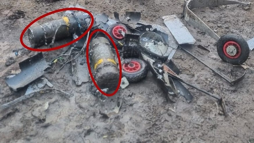 Drones instantly engaged and destroyed by the Indian Army (photo courtesy: Indian Army)