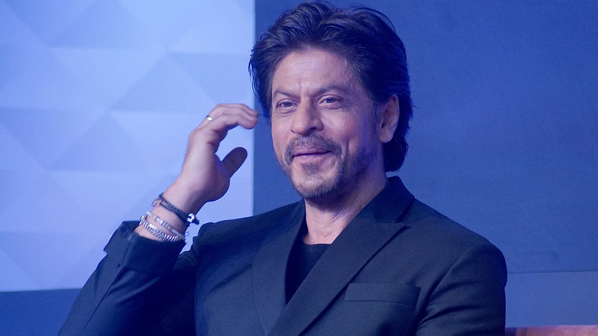 Shah Rukh Khan in Mumbai (photo by Prodip Guha/Getty Images)