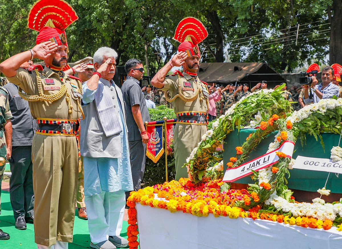 Wreath-laying ceremony for slain BSF constable Deepak Chingakham