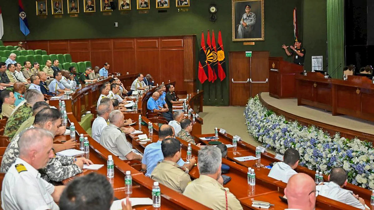 Army briefing of 70 foreign service attachés on Operation Sindoor (photo: @HQ_IDS_India/X)  