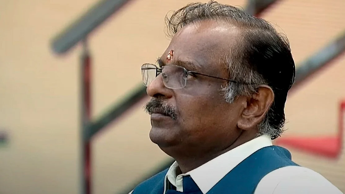 ISRO chairman V. Narayanan in Sriharikota on 18 May (photo: PTI)