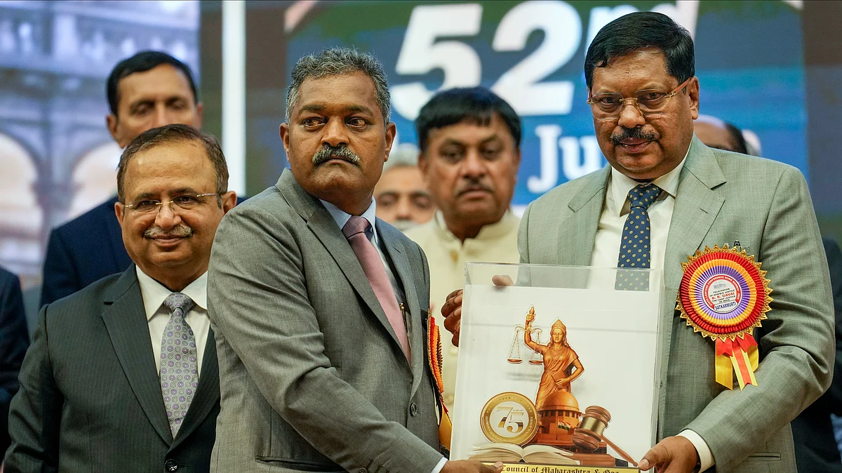 CJI B.R. Gavai at an event in Mumbai on Sunday, 18 May 2025 (Photo: PTI)