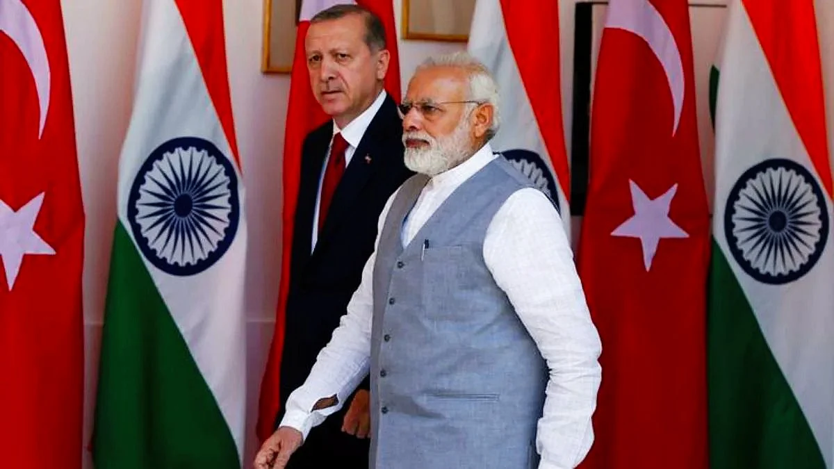 PM Modi and Turkish President Erdogan (file photo)