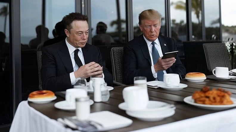 Elon Musk no longer seeing eye to eye with America's greatest president Donald Trump?