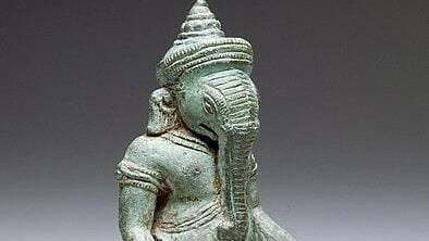 An 'Asian-featured' Ganesha from Cambodia, 12th-13th century