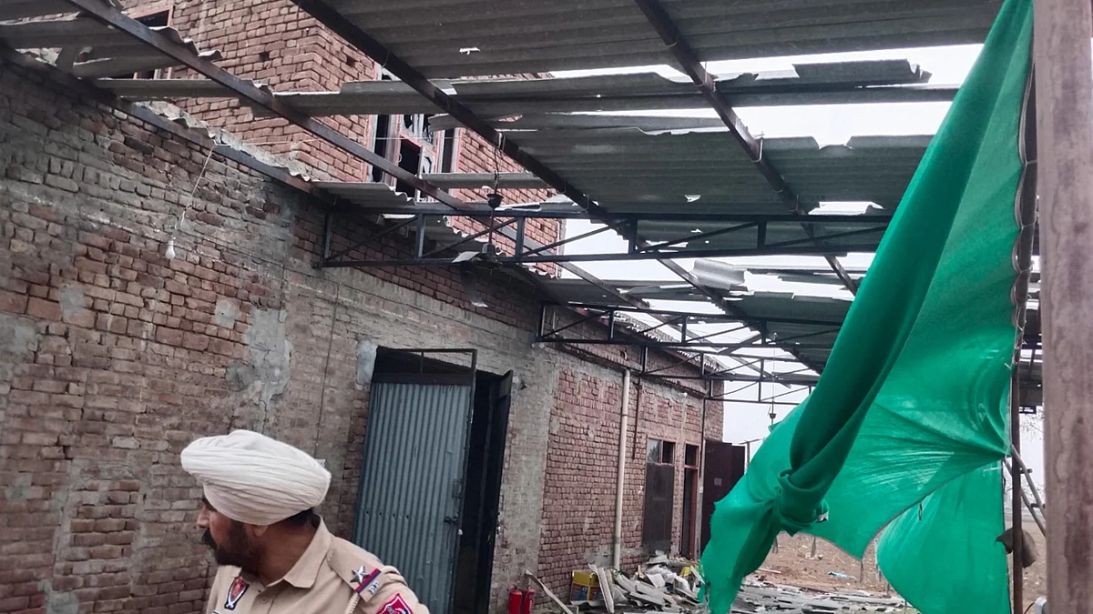 The firecracker factory in Muktsar, Punjab, where five workers died.