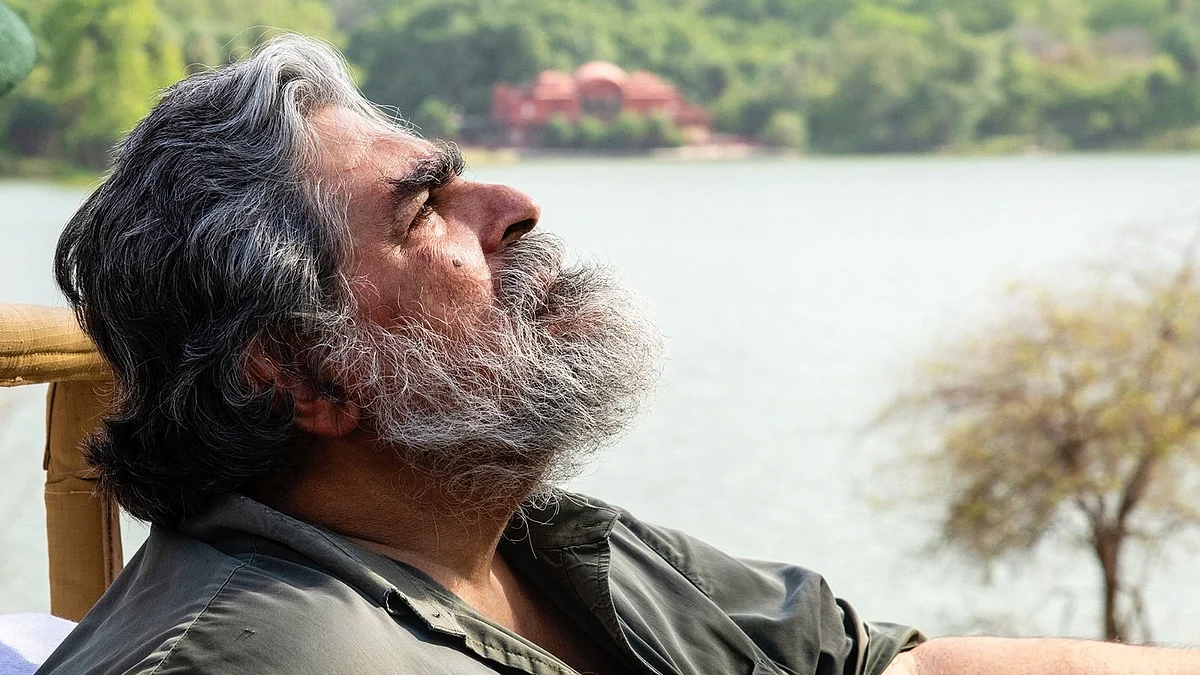 Veteran tiger conservationist Valmik Thapar (photo: @karmanomad/X)