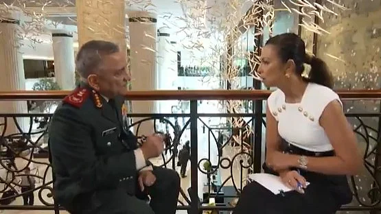 CDS Gen. Anil Chauhan during the interview with Bloomberg TV