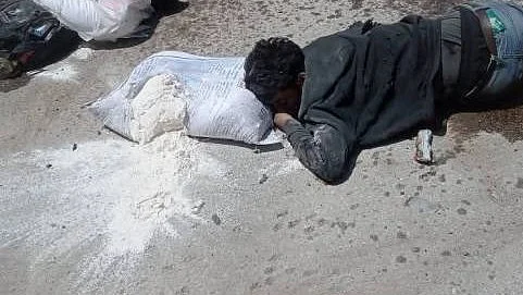 A Palestinian killed while trying to get food from the Gaza aid centre set up by the US and Israel