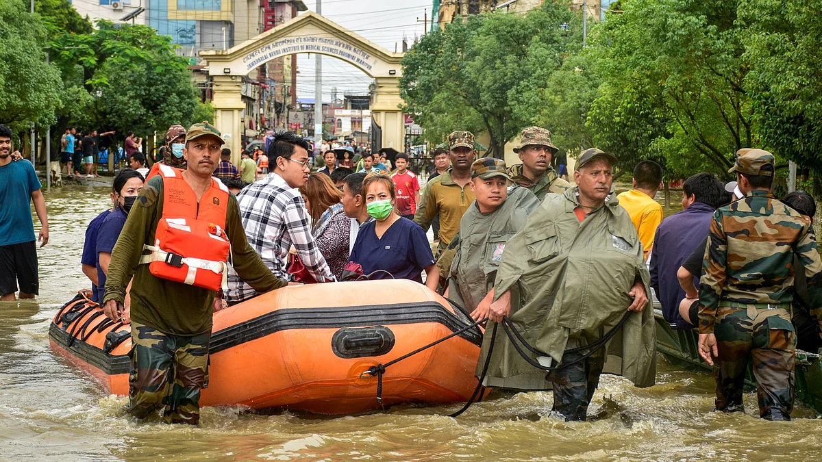 Manipur affected by overflowing rivers and breaches in embankments