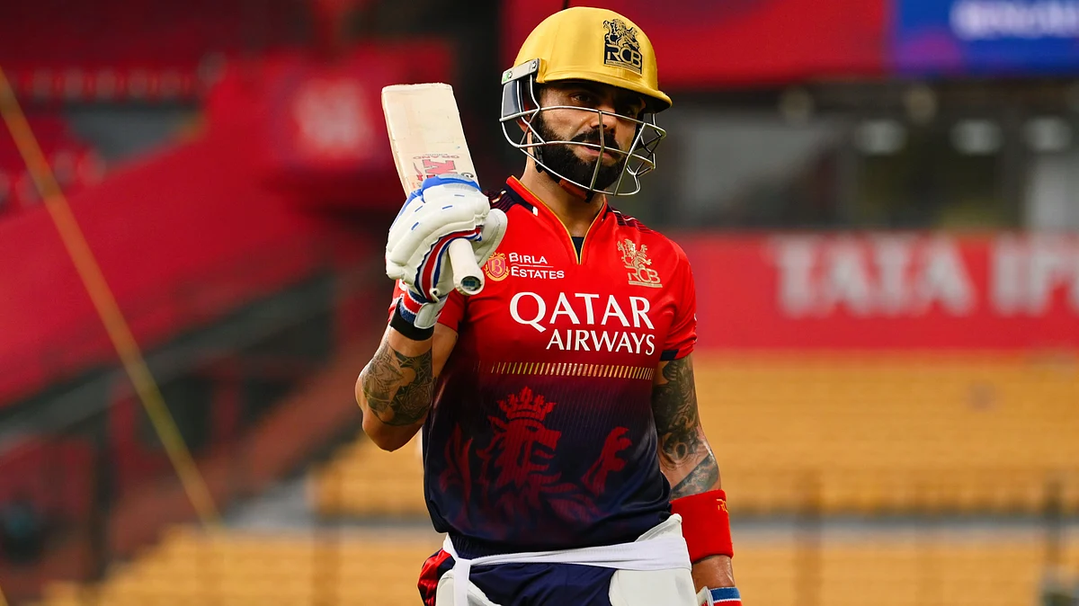 Virat Kohli sweats it out at the nets in Ahmedabad