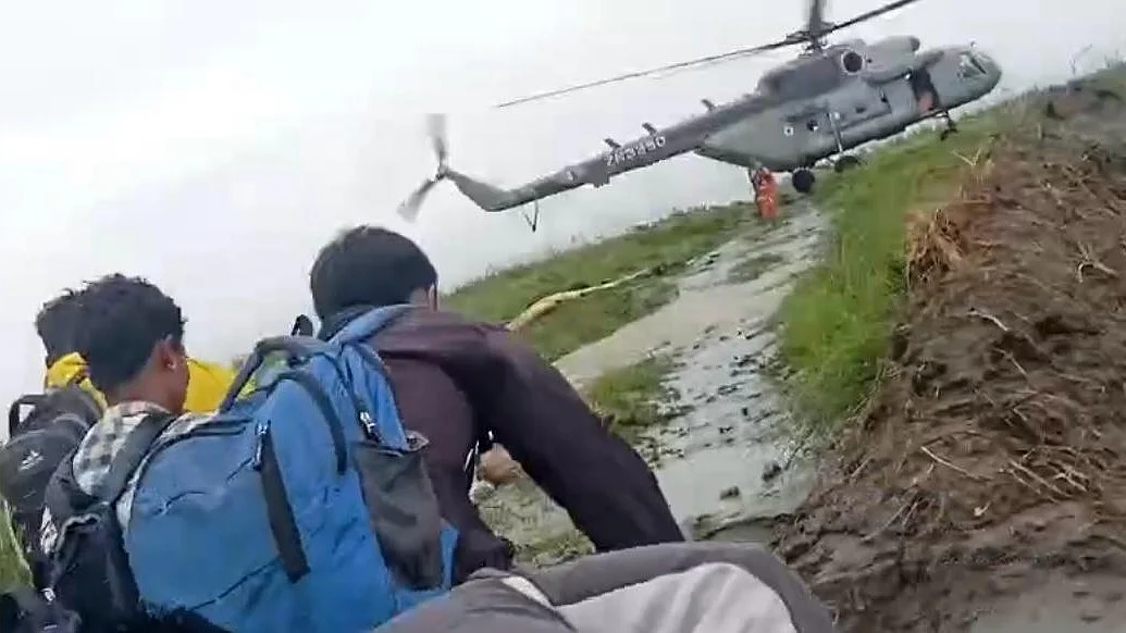 IAF rescue operations in rain-ravaged Arunachal Pradesh