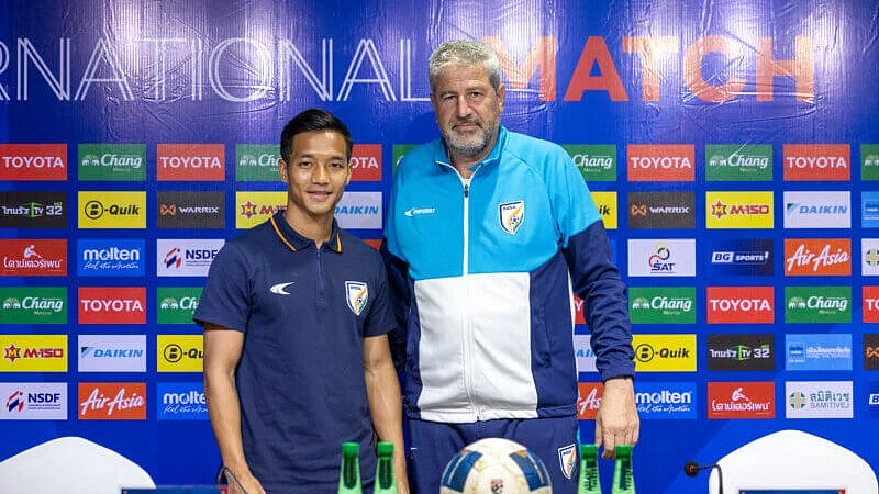 Rebooting time: Manolo Marquez (right) and his winger Chhangte