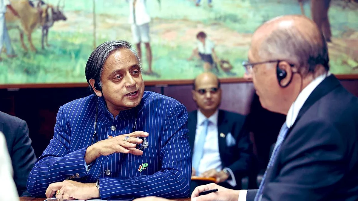 Shashi Tharoor in Brazil discusses whether India can hold talks with Pakistan