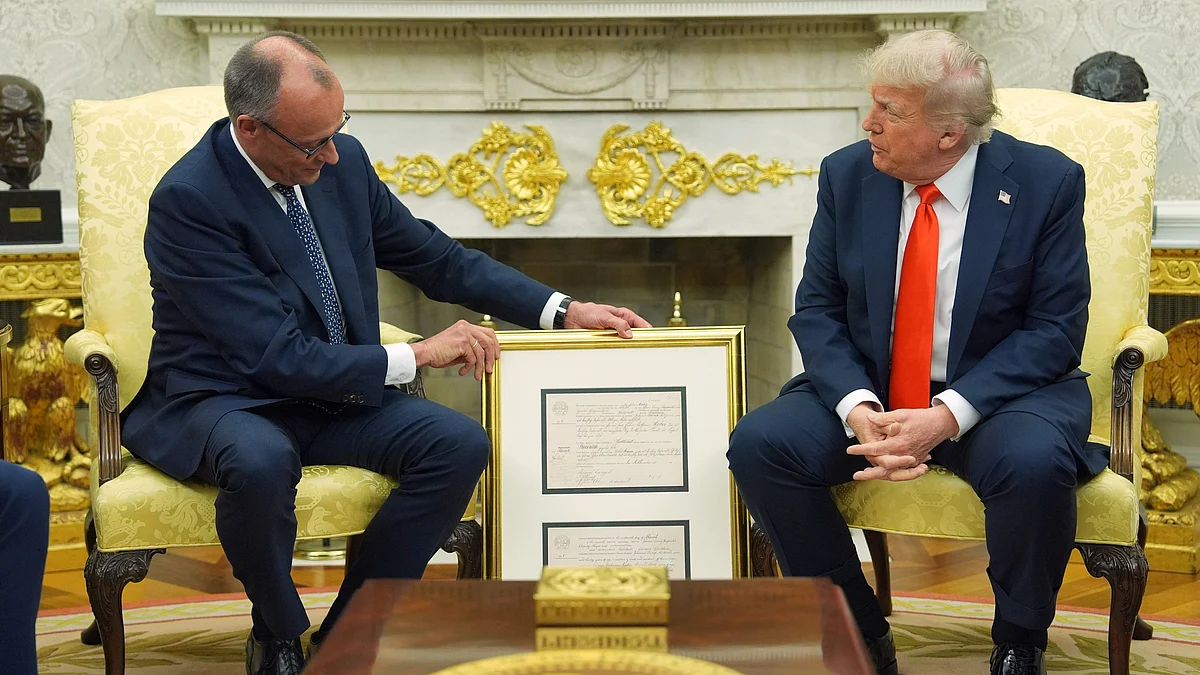 Meanwhile, new German chancellor Merz reminds POTUS Donald Trump of his own immigrant roots  