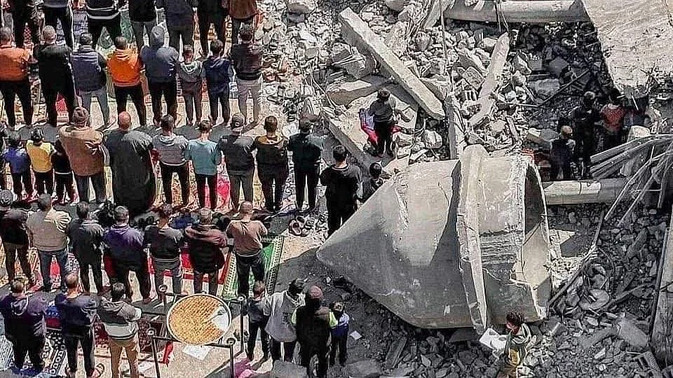 Eid prayers in Gaza (representative image)