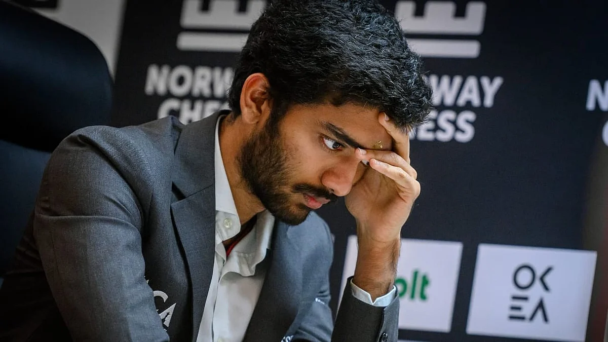 Reigning world champion D. Gukesh (photo: @ombirlakota/X)