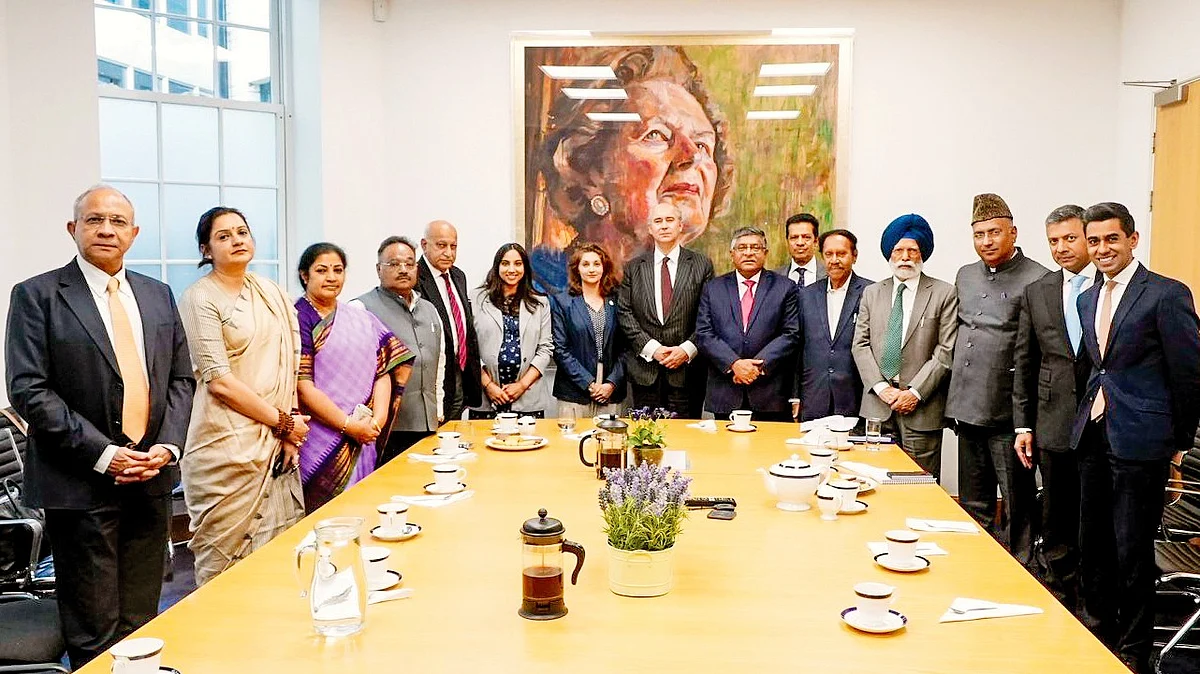 Photo op: India parliamentary delegation in London, 3 June 2025