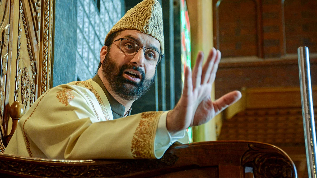 Mirwaiz Umar Farooq in Srinagar on 6 June (photo: PTI)