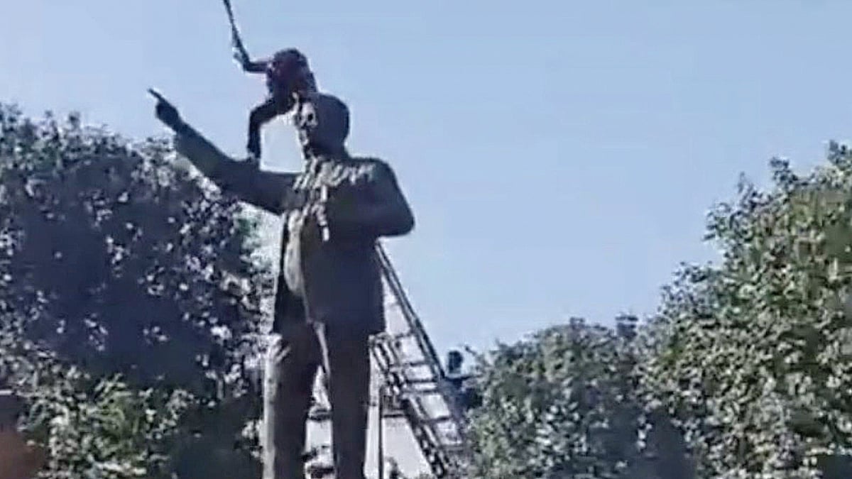 Who is behind repeated attacks on Ambedkar statues?