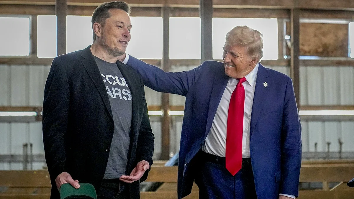 So, when did Elon Musk (left) realise he was played by Donald Trump (right)?