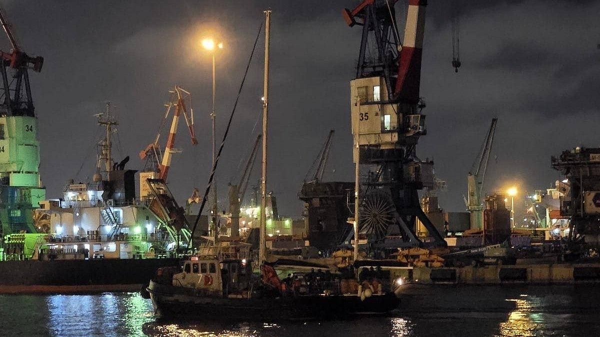 The 'Madleen' at Ashdod Port 